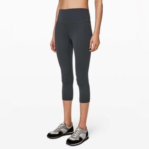 Lululemon Wunder Under Crop (Hi-Rise) *Full-On Luxtreme 21", Melanite | Sz 4